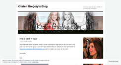 Desktop Screenshot of krisgregory.wordpress.com