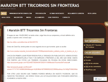 Tablet Screenshot of maratontricorniosinfronteras.wordpress.com