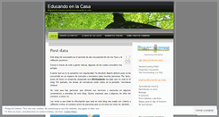 Desktop Screenshot of educandoenlacasa.wordpress.com