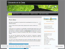 Tablet Screenshot of educandoenlacasa.wordpress.com