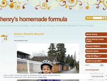 Tablet Screenshot of henryshomemadeformula.wordpress.com