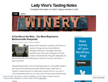 Tablet Screenshot of ladyvino.wordpress.com