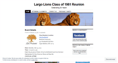 Desktop Screenshot of largo81reunion.wordpress.com