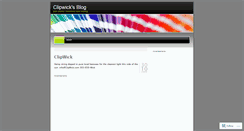 Desktop Screenshot of clipwick.wordpress.com