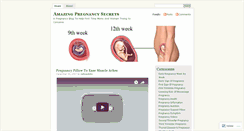 Desktop Screenshot of amazingpregnancysecrets.wordpress.com