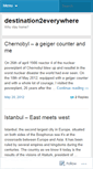 Mobile Screenshot of destination2everywhere.wordpress.com