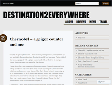 Tablet Screenshot of destination2everywhere.wordpress.com