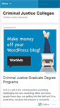 Mobile Screenshot of criminaljusticecolleges.wordpress.com