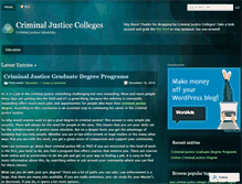 Tablet Screenshot of criminaljusticecolleges.wordpress.com