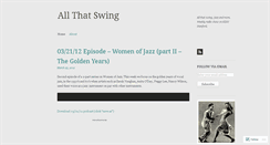 Desktop Screenshot of allthatswing.wordpress.com