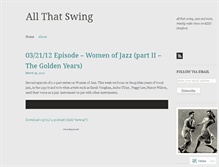 Tablet Screenshot of allthatswing.wordpress.com