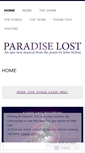 Mobile Screenshot of paradiselostmusical.wordpress.com