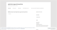 Desktop Screenshot of optimierungsuchmaschine.wordpress.com