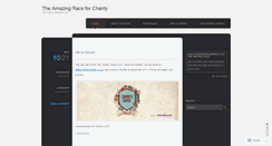 Desktop Screenshot of amazingraceforcharity.wordpress.com