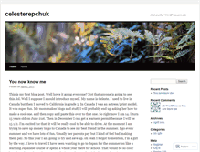 Tablet Screenshot of celesterepchuk.wordpress.com