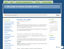 Tablet Screenshot of anandshahil11.wordpress.com