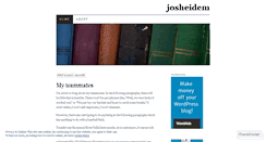 Desktop Screenshot of josheidem.wordpress.com