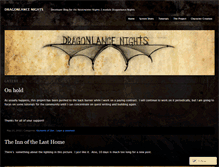 Tablet Screenshot of dragonlancenights.wordpress.com