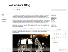 Tablet Screenshot of larisak.wordpress.com