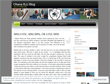 Tablet Screenshot of ohanabjj.wordpress.com