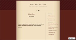 Desktop Screenshot of busybeecrafts.wordpress.com