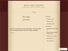 Tablet Screenshot of busybeecrafts.wordpress.com