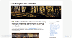 Desktop Screenshot of livertransplantindia4u.wordpress.com