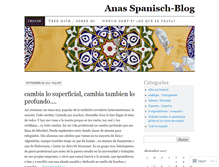 Tablet Screenshot of anaspanisch.wordpress.com