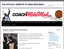 Tablet Screenshot of coachmikemak.wordpress.com