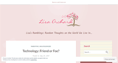 Desktop Screenshot of lisaorchard.wordpress.com