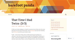 Desktop Screenshot of barefootpanda.wordpress.com