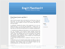Tablet Screenshot of eng217section31.wordpress.com