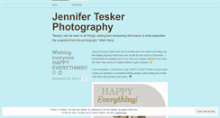 Desktop Screenshot of jenniferteskerphotography.wordpress.com