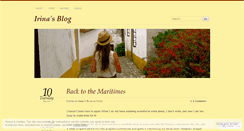 Desktop Screenshot of irinaboj.wordpress.com