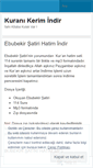 Mobile Screenshot of kuranikerimindir.wordpress.com