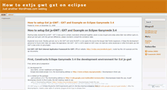 Desktop Screenshot of extjsgwtgxt.wordpress.com