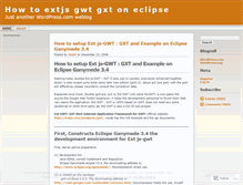 Tablet Screenshot of extjsgwtgxt.wordpress.com