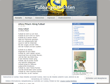 Tablet Screenshot of fussballgeschichten.wordpress.com