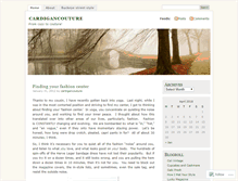 Tablet Screenshot of cardigancouture.wordpress.com
