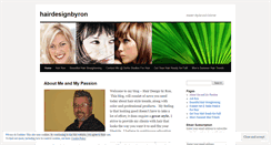 Desktop Screenshot of hairdesignbyron.wordpress.com