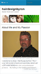 Mobile Screenshot of hairdesignbyron.wordpress.com