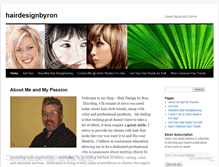 Tablet Screenshot of hairdesignbyron.wordpress.com