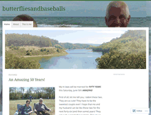 Tablet Screenshot of butterfliesandbaseballs.wordpress.com