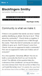 Mobile Screenshot of blackfingerssmithy.wordpress.com
