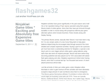 Tablet Screenshot of flashgames32.wordpress.com