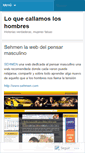Mobile Screenshot of loquecallamosloshombres.wordpress.com