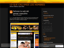 Tablet Screenshot of loquecallamosloshombres.wordpress.com