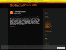 Tablet Screenshot of monicakaufman.wordpress.com