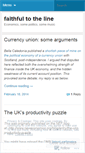 Mobile Screenshot of faithfultotheline.wordpress.com