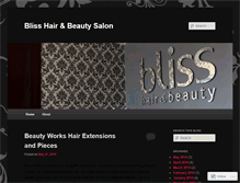 Tablet Screenshot of blisshairandbeauty.wordpress.com